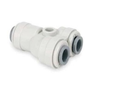 Jett Water Systems 2-Way Flow Divider Water Fitting – 1/4” Push To Connect – For Reverse Osmosis Systems